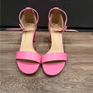 Pink Women's Heeled Sandals